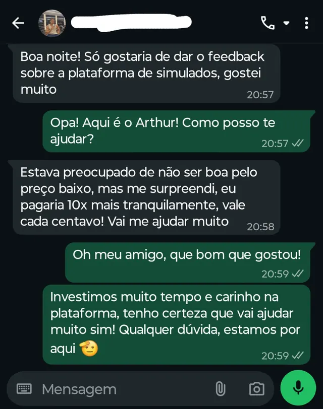 Depoimento de cliente 6